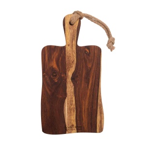 Pure Rose Wood Serveerplank rustiek met handvat 35cm