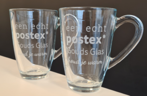 Thee - en koffieglas