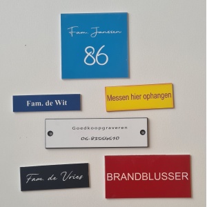 Brievenbus plaatjes 60 x 20